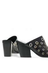 TSAKIRIS MALLAS Black Women's Mules With Studs