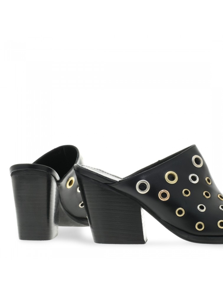 TSAKIRIS MALLAS Black Women's Mules With Studs