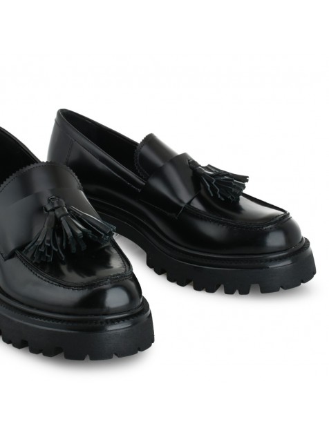 TSAKIRIS MALLAS Μαύρα γυναικεία loafers
