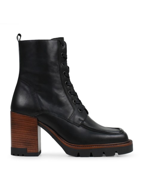 TSAKIRIS MALLAS Black leather women's ankle boots TSAKIRIS MALLAS Black leather women's ankle boots