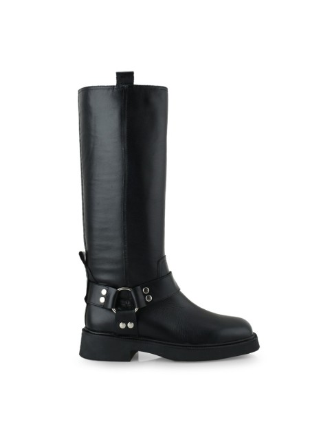 TSAKIRIS MALLAS Black Women's leather Boots TSAKIRIS MALLAS Black Women's leather Boots