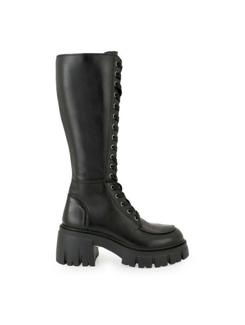 TSAKIRIS MALLAS Women's Black Lace Up Boots TSAKIRIS MALLAS Women's Black Lace Up Boots