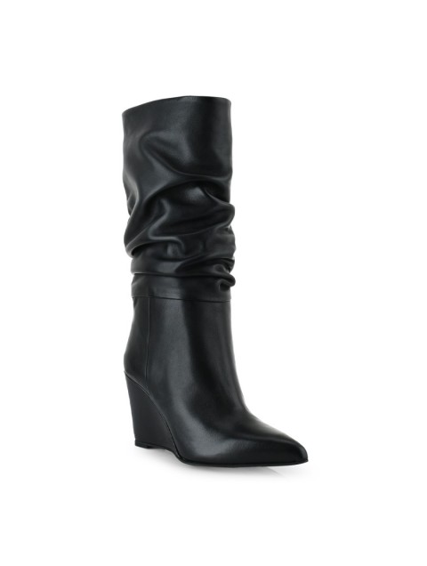 TSAKIRIS MALLAS Black leather women's boots TSAKIRIS MALLAS Black leather women's boots