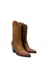 TSAKIRIS MALLAS Ταμπά Δερμάτινα Γυναικεία Μποτάκια