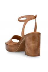 TSAKIRIS MALLAS Tan Leather Women's Sandals