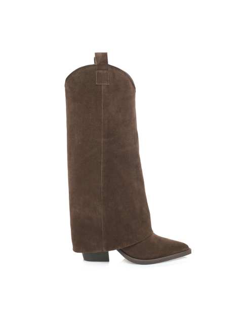 TSAKIRIS MALLAS Καφέ Καστόρι Γυναικείες Μπότες