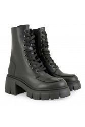 TSAKIRIS MALLAS Μαύρα Δερμάτινα Γυναικεία Αρβυλάκια