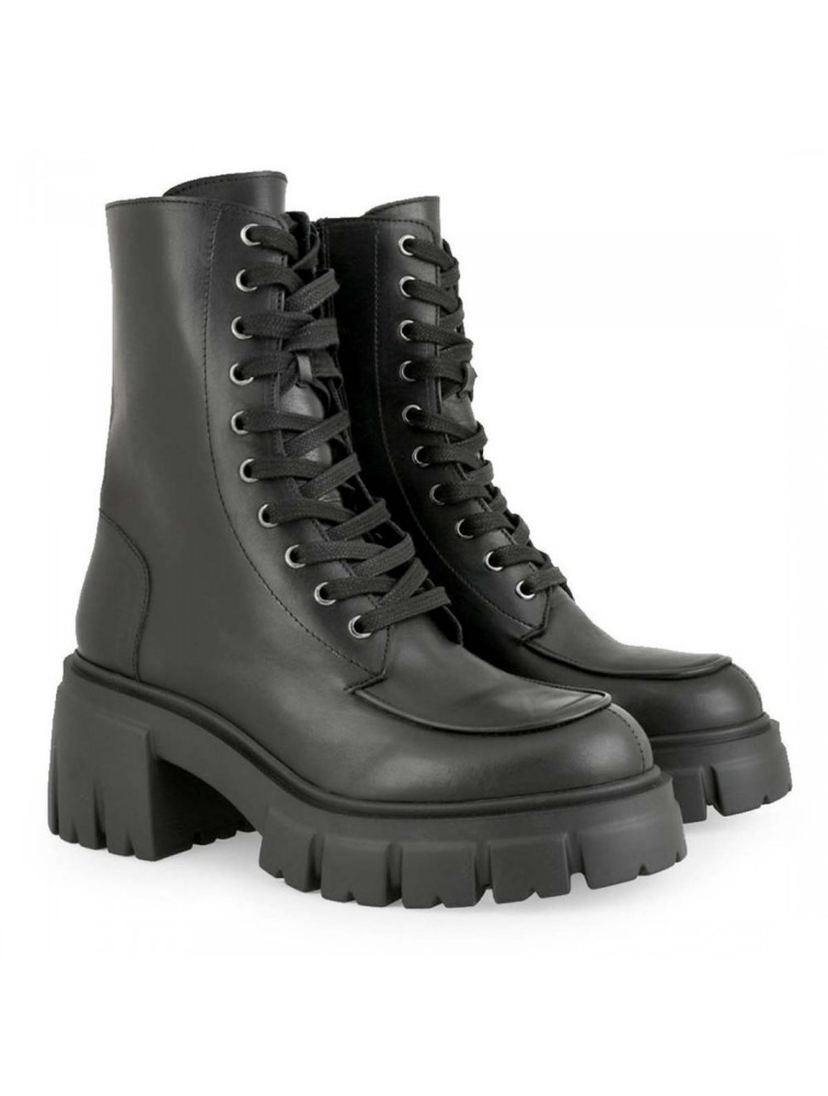 TSAKIRIS MALLAS Μαύρα Δερμάτινα Γυναικεία Αρβυλάκια