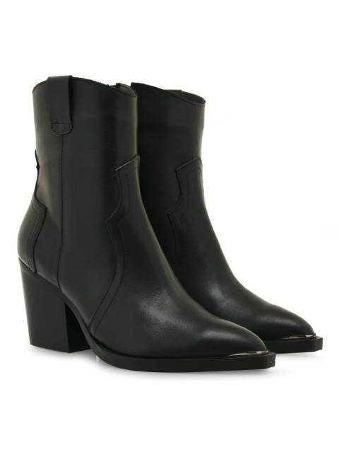 TSAKIRIS MALLAS Μαύρα Δερμάτινα Γυναικείες Μποτάκια