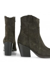 TSAKIRIS MALLAS Καφέ Καστόρι Γυναικεία Μποτάκια