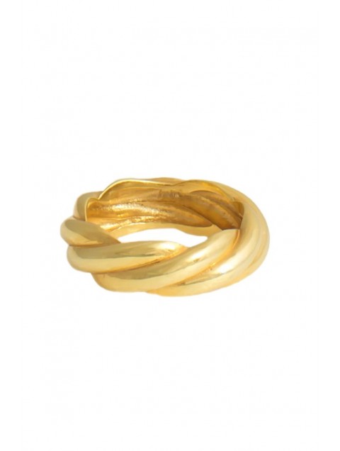 ZÉNAÏS Laura ring gold plated silver