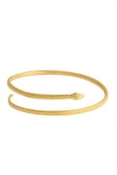 ZÉNAÏS Python Cuff επιχρυσωμένο ασήμι