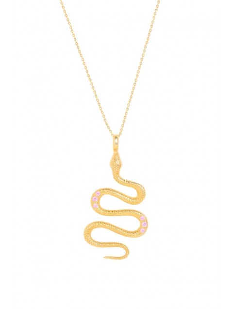 ZÉNAÏS LIMITED Rainbow Python gold necklace gold plated silver ZÉNAÏS LIMITED Rainbow Python gold necklace gold plated silver