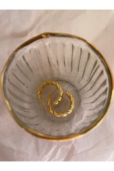ZÉNAÏS Laura Hoops επιχρυσωμένο ασήμι