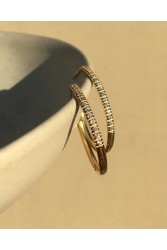 ZÉNAÏS Gemstone Hoops Large επιχρυσωμένο ασήμι