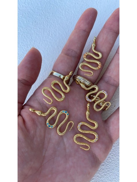 ZÉNAÏS LIMITED Rainbow Python gold necklace επιχρυσωμένο ασήμι ZÉNAÏS LIMITED Rainbow Python gold necklace επιχρυσωμένο ασήμι