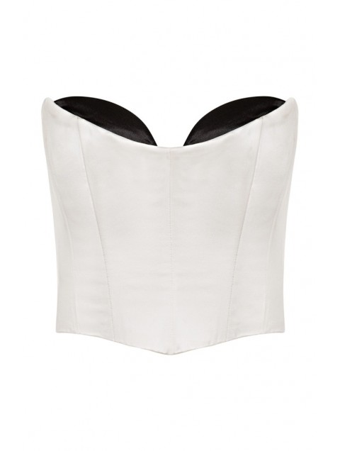 LA CHAINE Frosty Bustier White LA CHAINE Frosty Bustier White