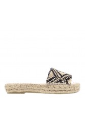 MANEBÌ Raffia Σανσάλια με διπλή σόλα