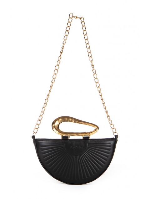 LA CHAINE Daphne Black Bag Μαύρη τσάντα