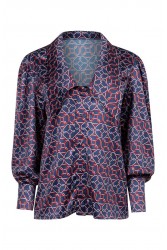 LA CHAINE Eloise Blue Shirt Μπλε Πουκάμισο