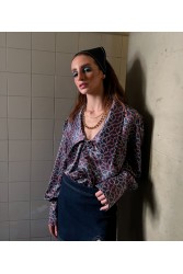 LA CHAINE Eloise Blue Shirt Μπλε Πουκάμισο