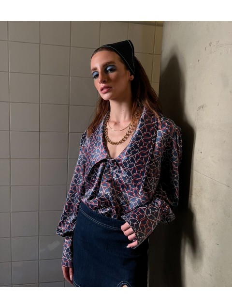 LA CHAINE Eloise Blue Shirt Μπλε Πουκάμισο LA CHAINE Eloise Blue Shirt Μπλε Πουκάμισο