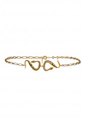 LA CHAINE Snake Belt Χρυσή Ζώνη