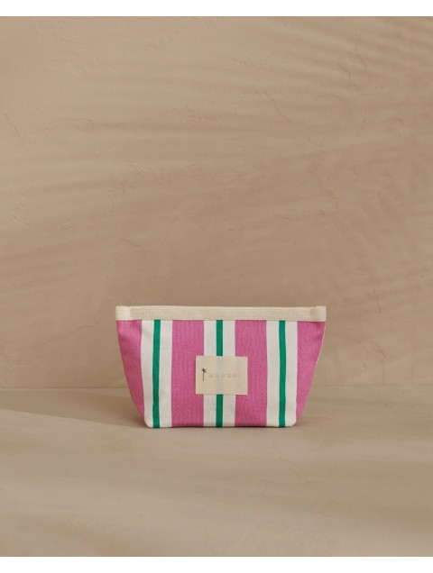 MANEBÌ Canvas Tender2Tote Portofino Pink- Green MANEBÌ Canvas Tender2Tote Portofino Pink- Green