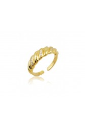 MÉRBABE 18k ALONDRA Ring Δαχτυλίδι Από Επίχρυσο Ασήμι 925
