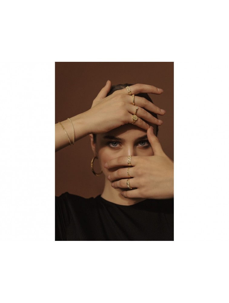 MÉRBABE 18k ALONDRA Ring Δαχτυλίδι Από Επίχρυσο Ασήμι 925