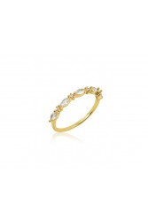 MÉRBABE 18k BELINDA Ring Δαχτυλίδι Από Επίχρυσο Ασήμι 925