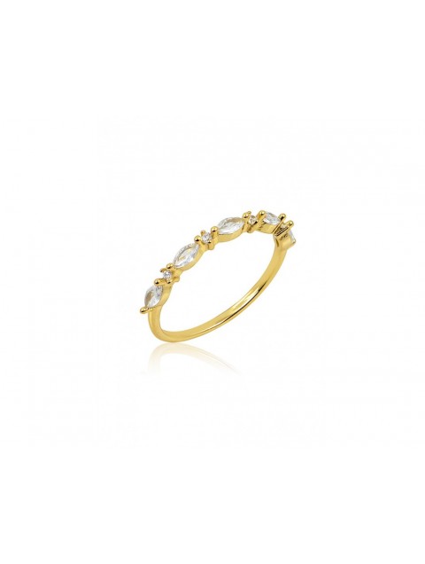 MÉRBABE 18k BELINDA Ring Δαχτυλίδι Από Επίχρυσο Ασήμι 925
