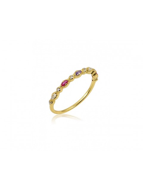 MÉRBABE 18k CARLENE Ring Δαχτυλίδι Από Επίχρυσο Ασήμι 925