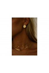 MÉRBABE 18k THETIDA Earrings Σκουλαρίκια Από Επιχρυσωμένο ανοξείδωτο ατσάλι 18 καρατίων