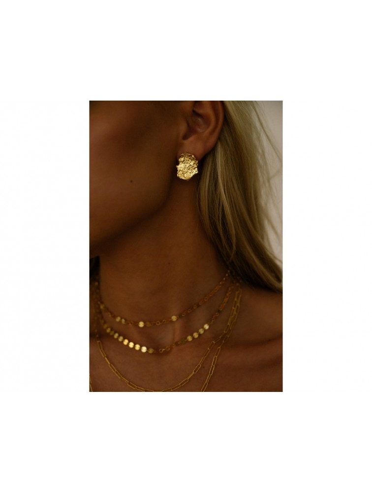 MÉRBABE 18k THETIDA Earrings Σκουλαρίκια Από Επιχρυσωμένο ανοξείδωτο ατσάλι 18 καρατίων