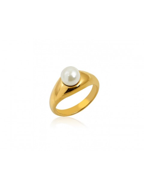 MÉRBABE 24K HENRIETTA Ring Χρυσό Δαχτυλίδι Από Επίχρυσο Ατσάλι 