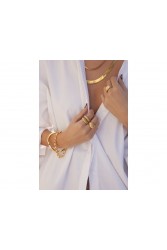 MÉRBABE 24K SCARLETT Ring Premium Gold Plated Stainless Steel