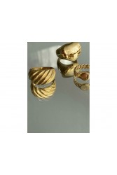 MÉRBABE 24K SCARLETT Ring Premium Gold Plated Stainless Steel
