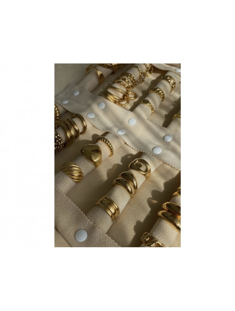 MÉRBABE 24K SCARLETT Ring Premium Gold Plated Stainless Steel