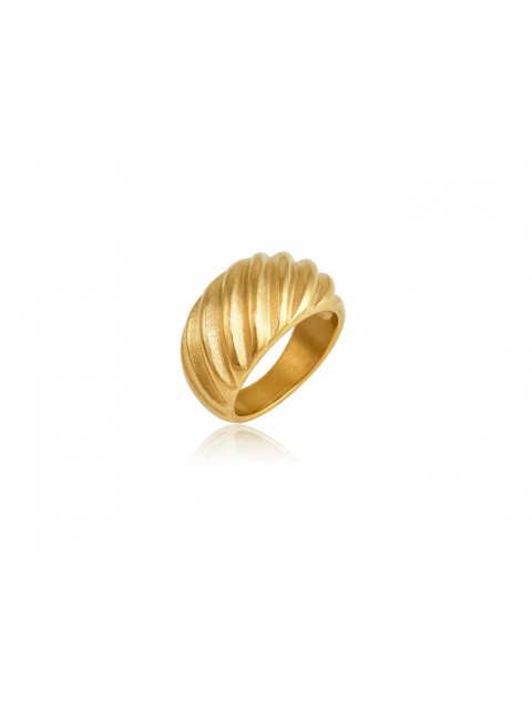 MÉRBABE 24K SCARLETT Ring Premium Gold Plated Stainless Steel 