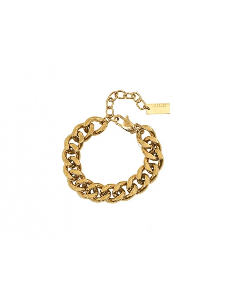 MÉRBABE 24K SCOUT Large Bracelet Χρυσό Βραχιόλι Από Επίχρυσο Ατσάλι
