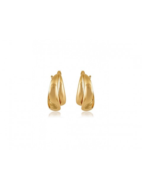 MÉRBABE 24k GRACE Hoop Earrings Σκουλαρίκια Από 24K Επίχρυσο Ατσάλι 