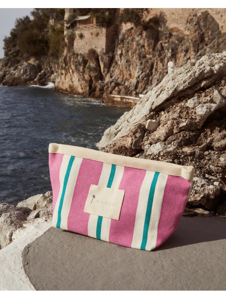 MANEBÌ Canvas Tender2Tote Portofino Ροζ-Πράσινο