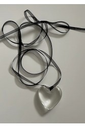 ZÉNAÏS Heart of Glass - Black Γούρι Μαύρο