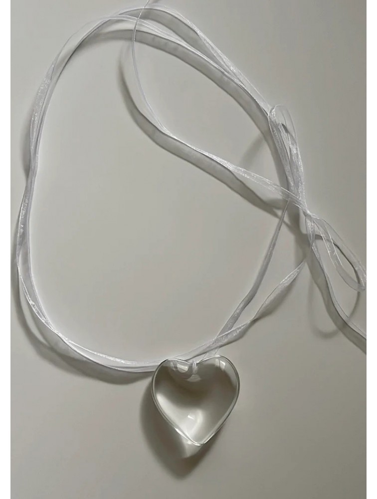 ZÉNAÏS Heart of Glass - White Γούρι Λευκό