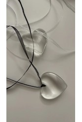 ZÉNAÏS Heart of Glass - White Γούρι Λευκό