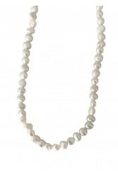 ZÉNAÏS Kelly Pearl Necklace Κολιέ Με Λευκά Μαργαριτάρια και επιχρυσωμένο ασήμι 925 14 καρατίων
