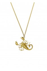 ZÉNAÏS Scorpio Necklace Large Κολιέ από Επιχρυσωμένο ασήμι 925