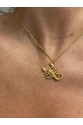 ZÉNAÏS Scorpio Necklace Large Κολιέ από Επιχρυσωμένο ασήμι 925