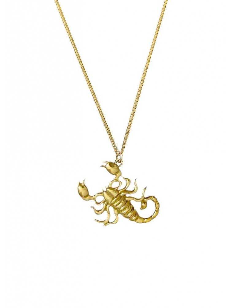 ZÉNAÏS Scorpio Necklace Large Κολιέ από Επιχρυσωμένο ασήμι 925